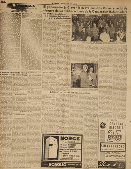 Tapa del diario