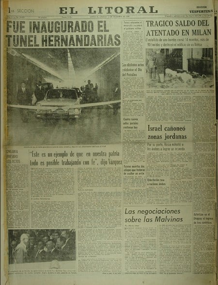 Tapa del diario