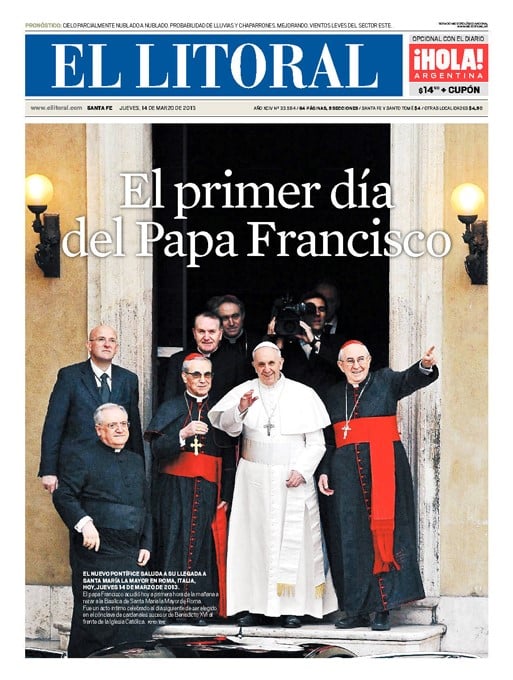 Tapa del diario