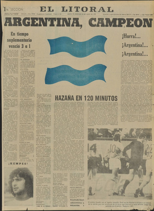 Tapa del diario