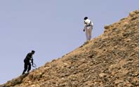 Policías egipcios están movilizados y "peinan" el sur del Sinaí. Foto: AFP. 