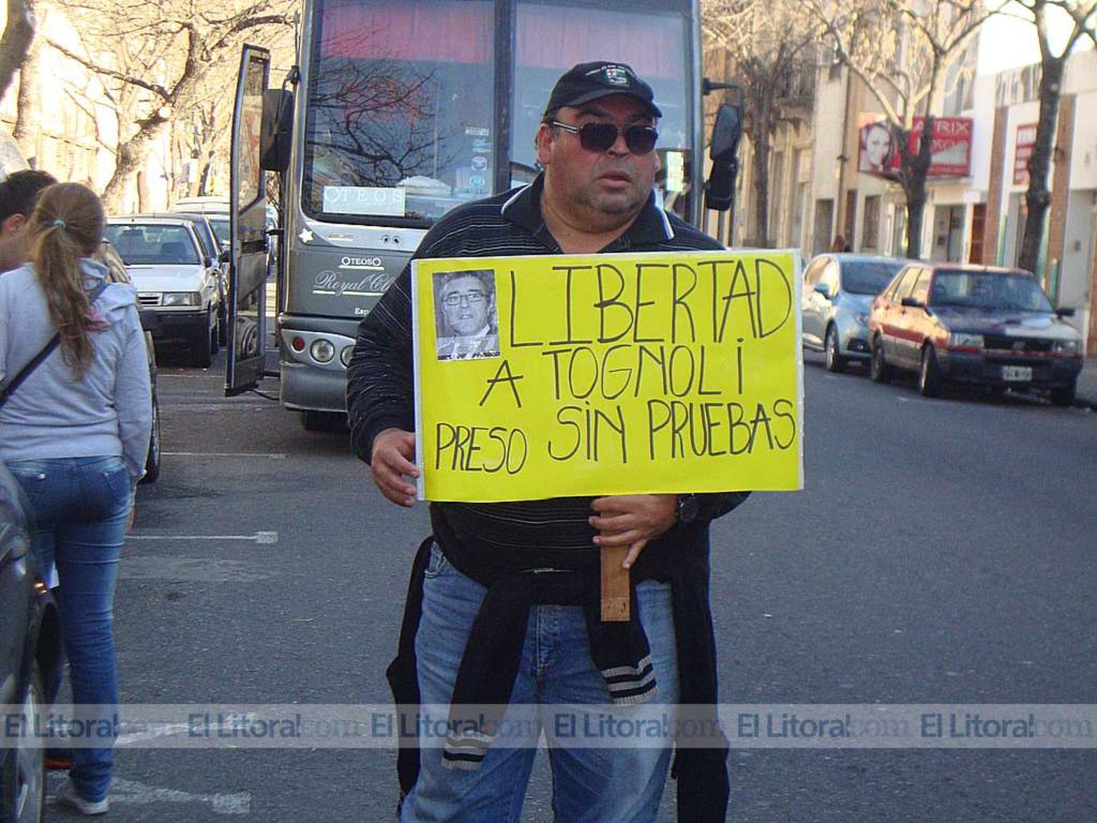Una vez preso familiares realizaron diferentes manifestaciones pidiendo su libertad