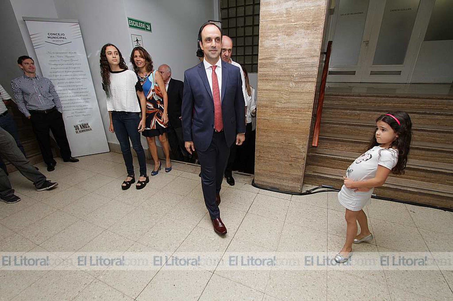 Camino al Concejo con su familia