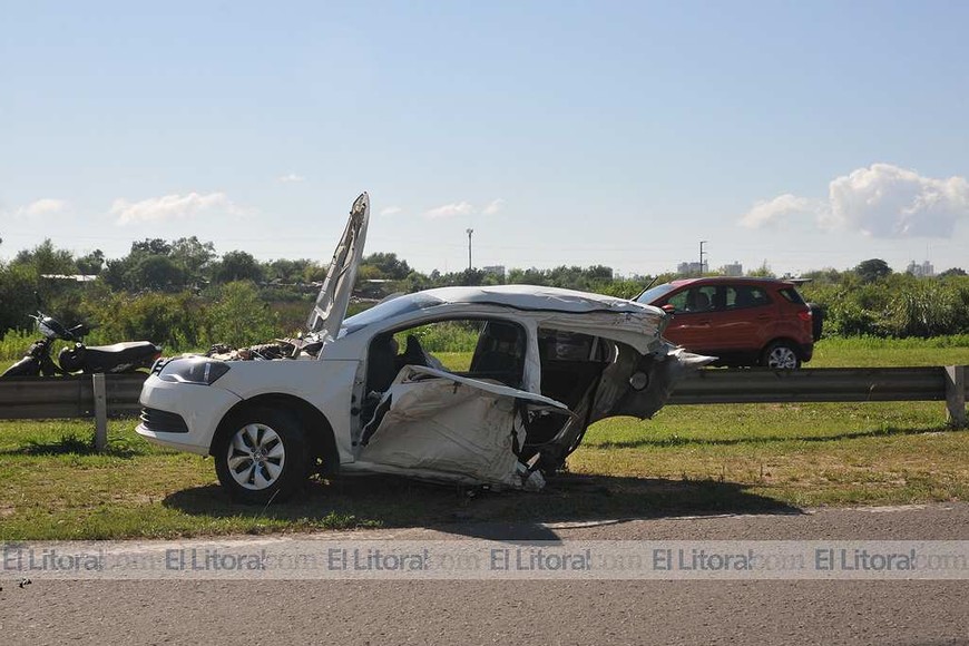 Espectacular accidente en circunvalación