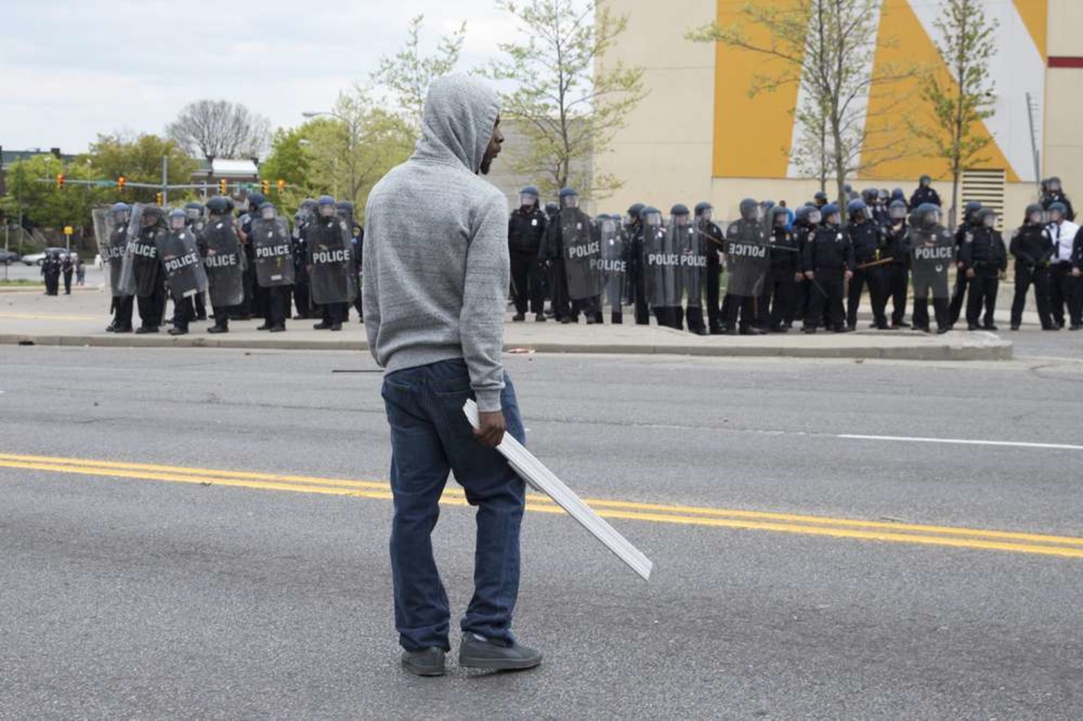 Imágenes de los disturbios en Baltimore, Estados Unidos.
