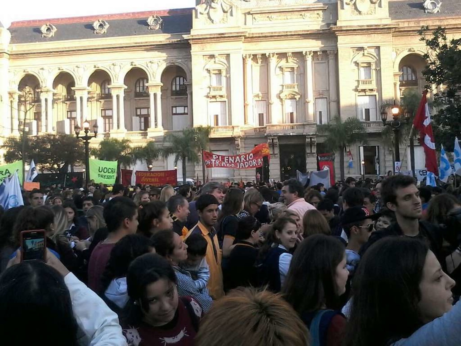 Marcha en la ciudad de Santa Fe.