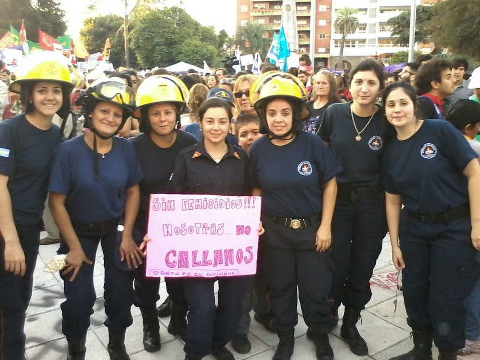Marcha en la ciudad de Santa Fe.