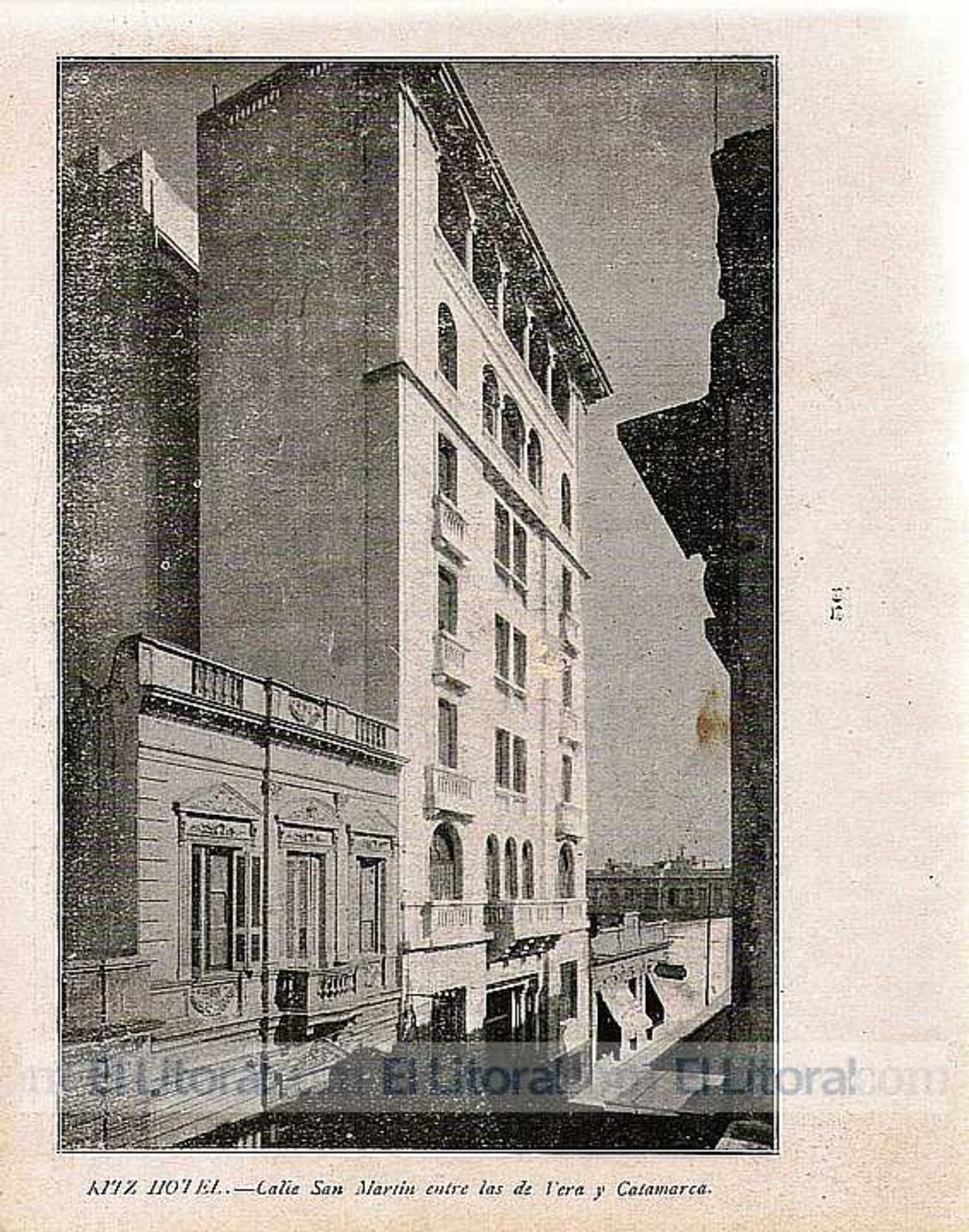 El edificio cuando funcionaba como hotel