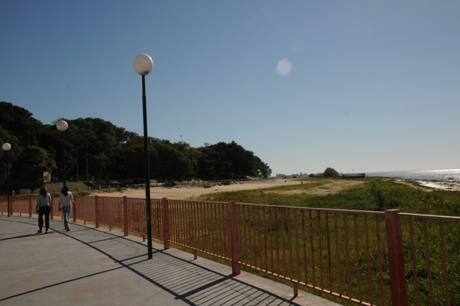 La laguna Setúbal desde la Costanera Oeste