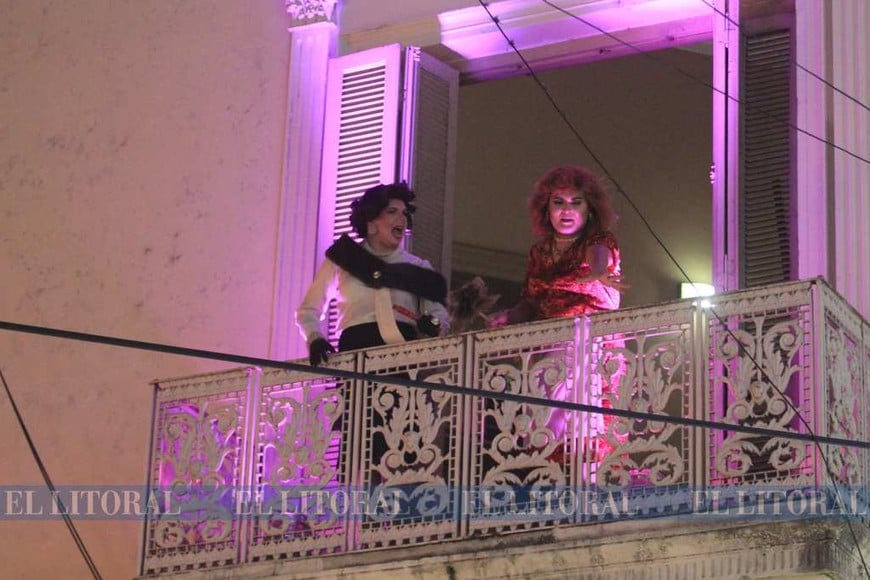 Celebración en la peatonal