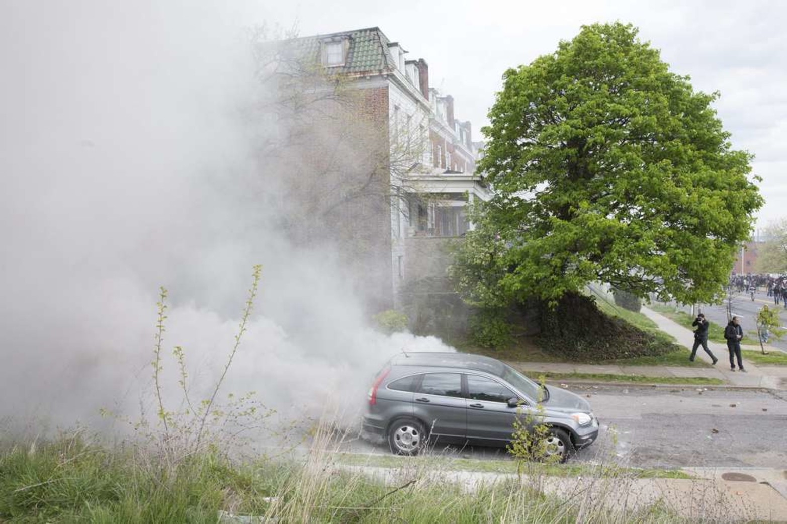 Imágenes de los disturbios en Baltimore, Estados Unidos.