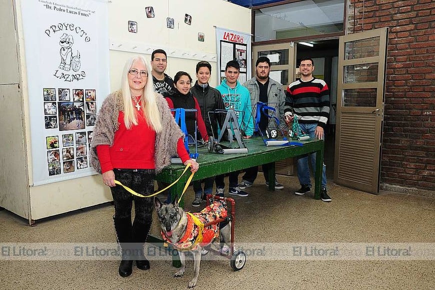 Un emprendedor rosarino trajo a la ciudad unas originales rampas para perros