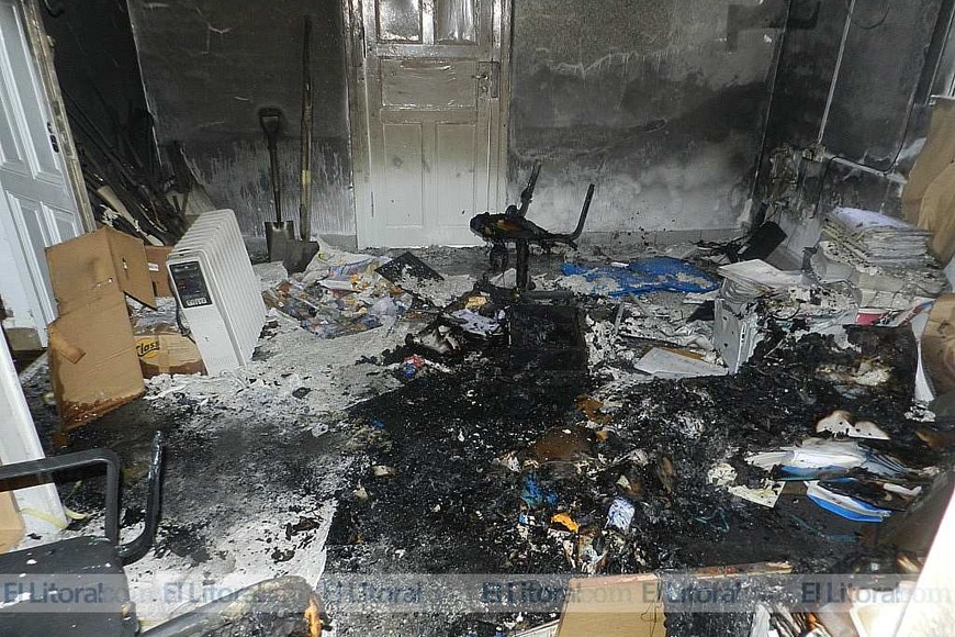 Incendiaron la fiscalía de San Javier