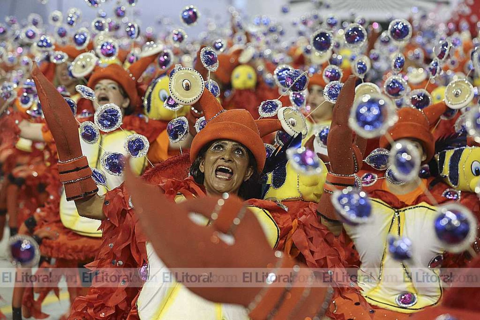 La fiesta en el sambódromo de San Pablo