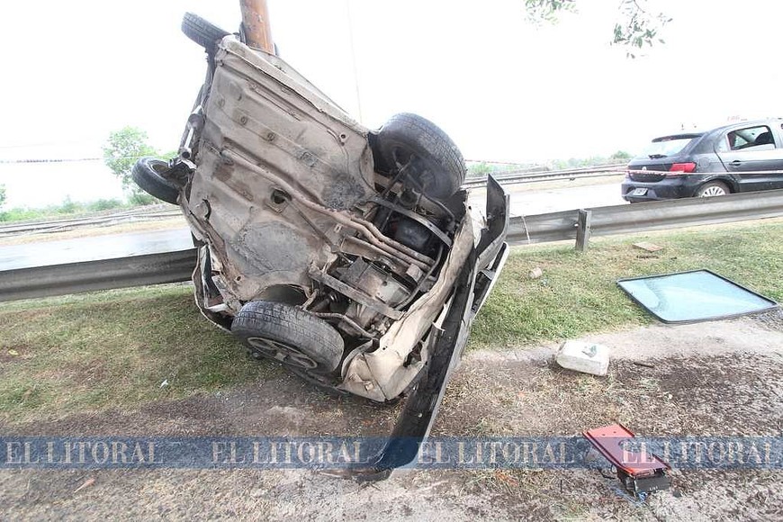 Violento accidente en la avenida Mar Argentino
