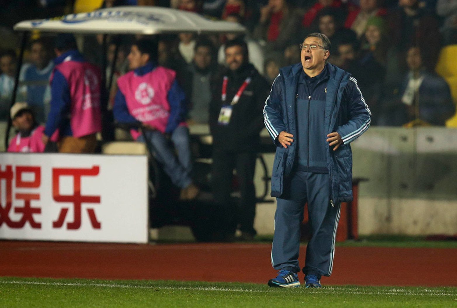 Martino se mostró tranquilo y festejó el gran triunfo.