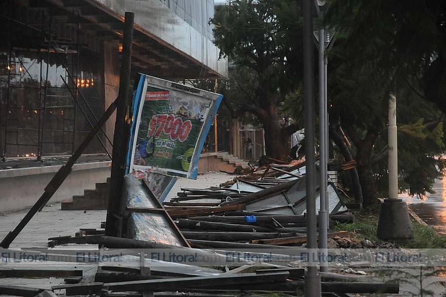 Santa Fe devastada por la tormenta