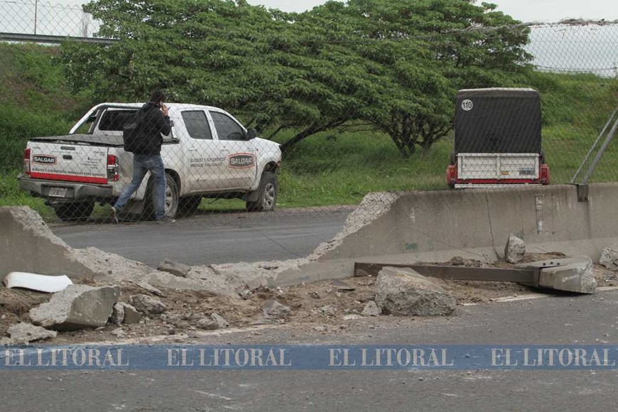 Choque y susto en la autovía 168