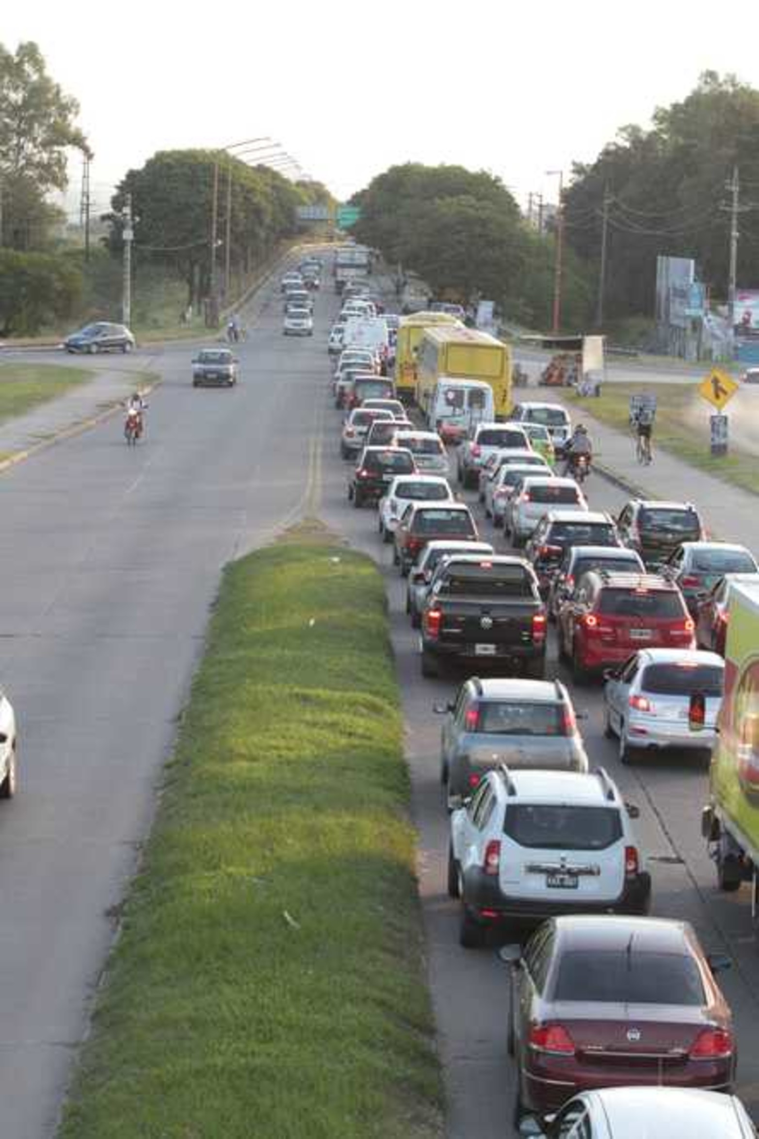 El humo generó inconvenientes en el Puente Carretero