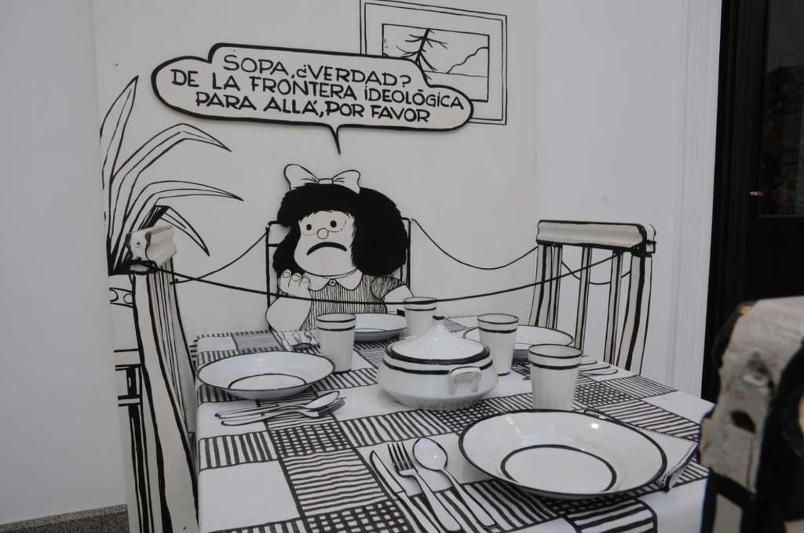 La muestra de Mafalda convoca a miles de personas desde que abrió.