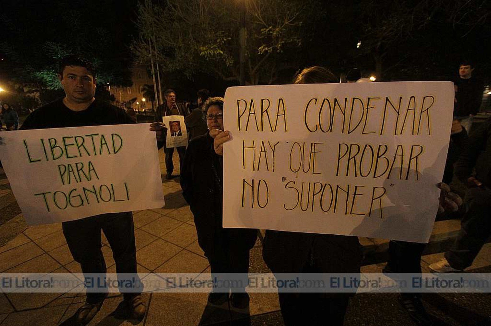 Una vez preso familiares realizaron diferentes manifestaciones pidiendo su libertad