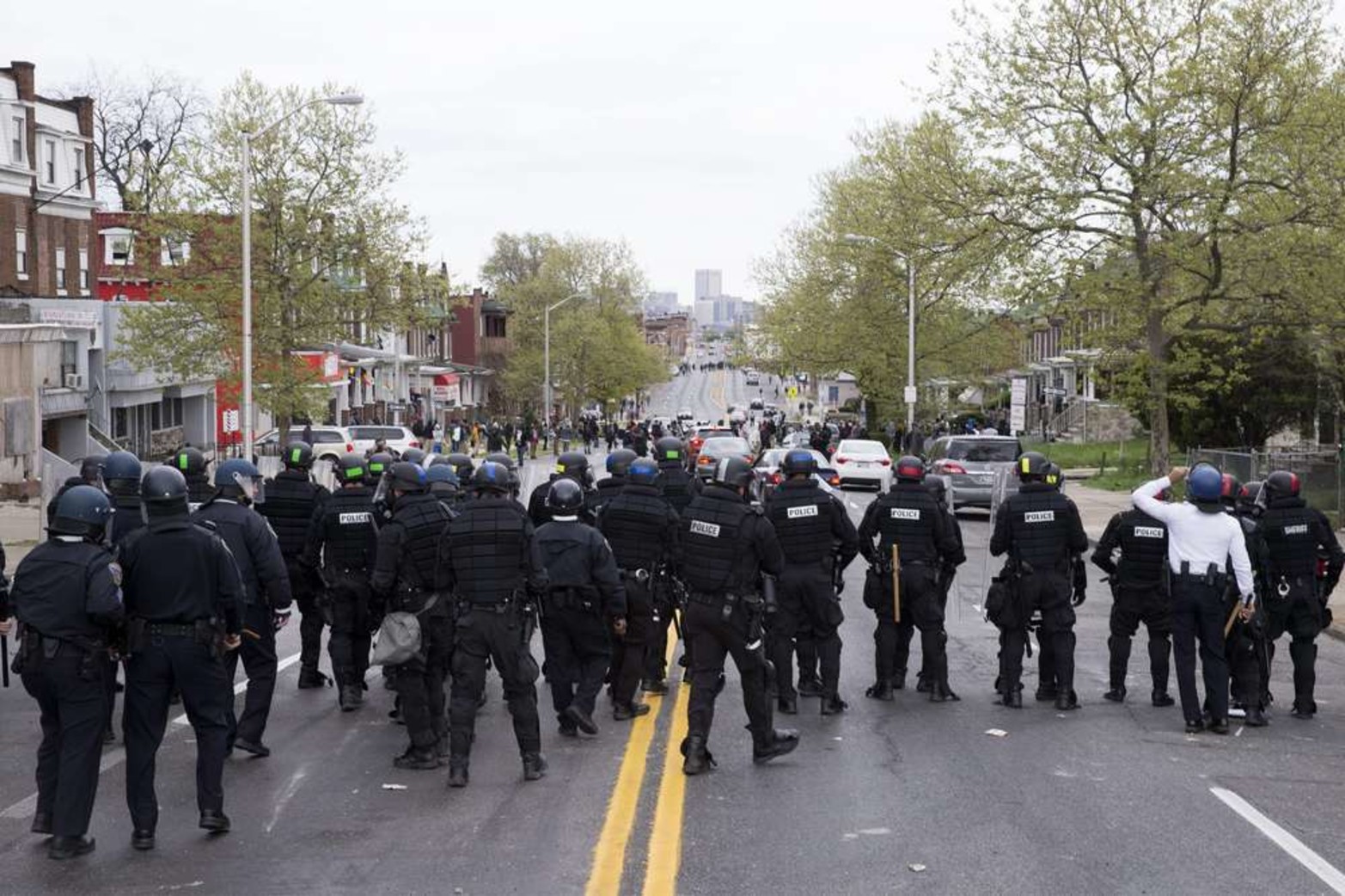 Imágenes de los disturbios en Baltimore, Estados Unidos.