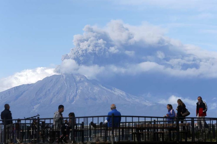 El Volcán Calbuco entró en erupción por tercera vez
