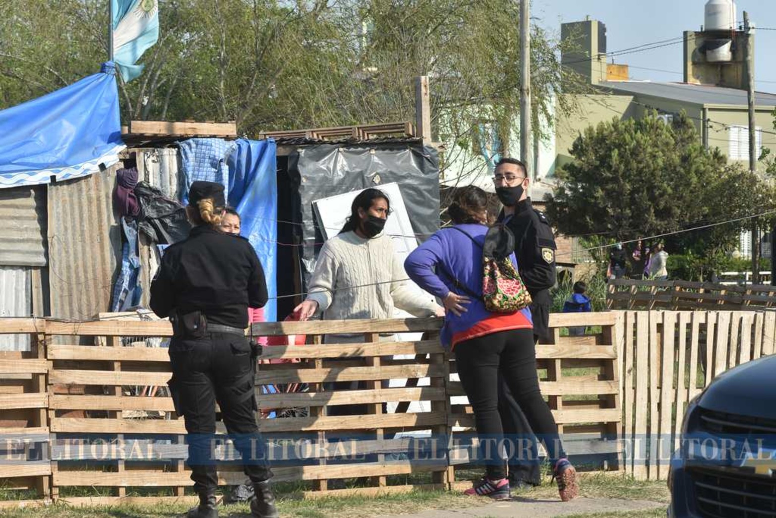En febrero comenzó el asentamiento en tres manzanas. Una pudo ser desalojada los primeros días. Las otras en el día de hoy.