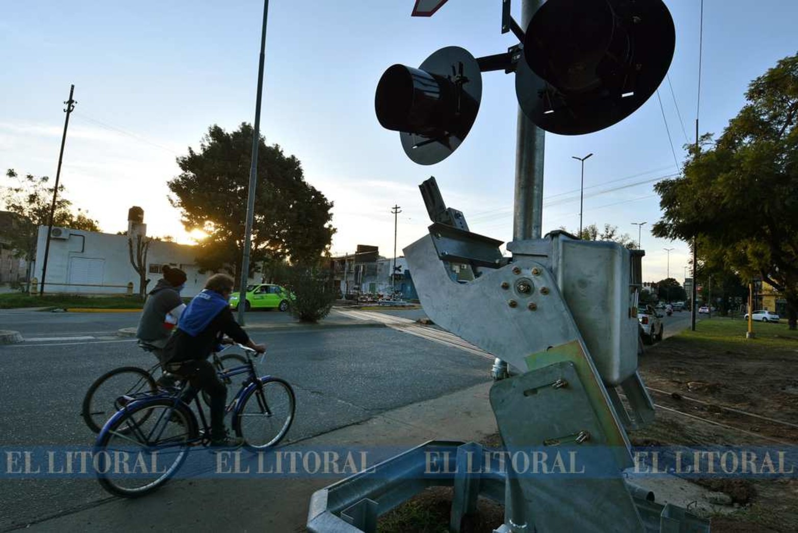 La estructura de señalización a la altura de la avenida Facundo Zuviría el pasado 8 de mayo.