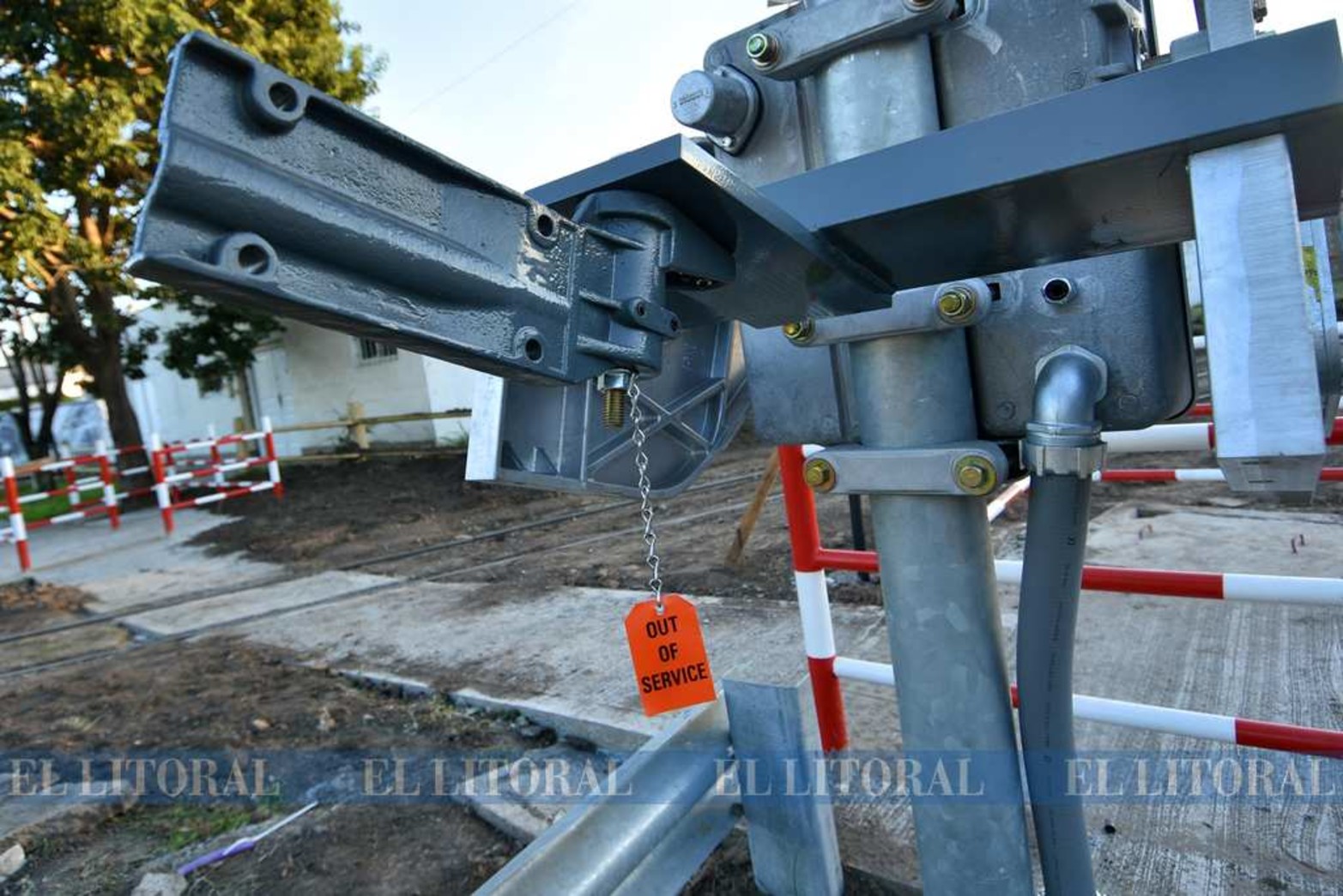 La estructura de señalización a la altura de la avenida Facundo Zuviría el pasado 8 de mayo.
