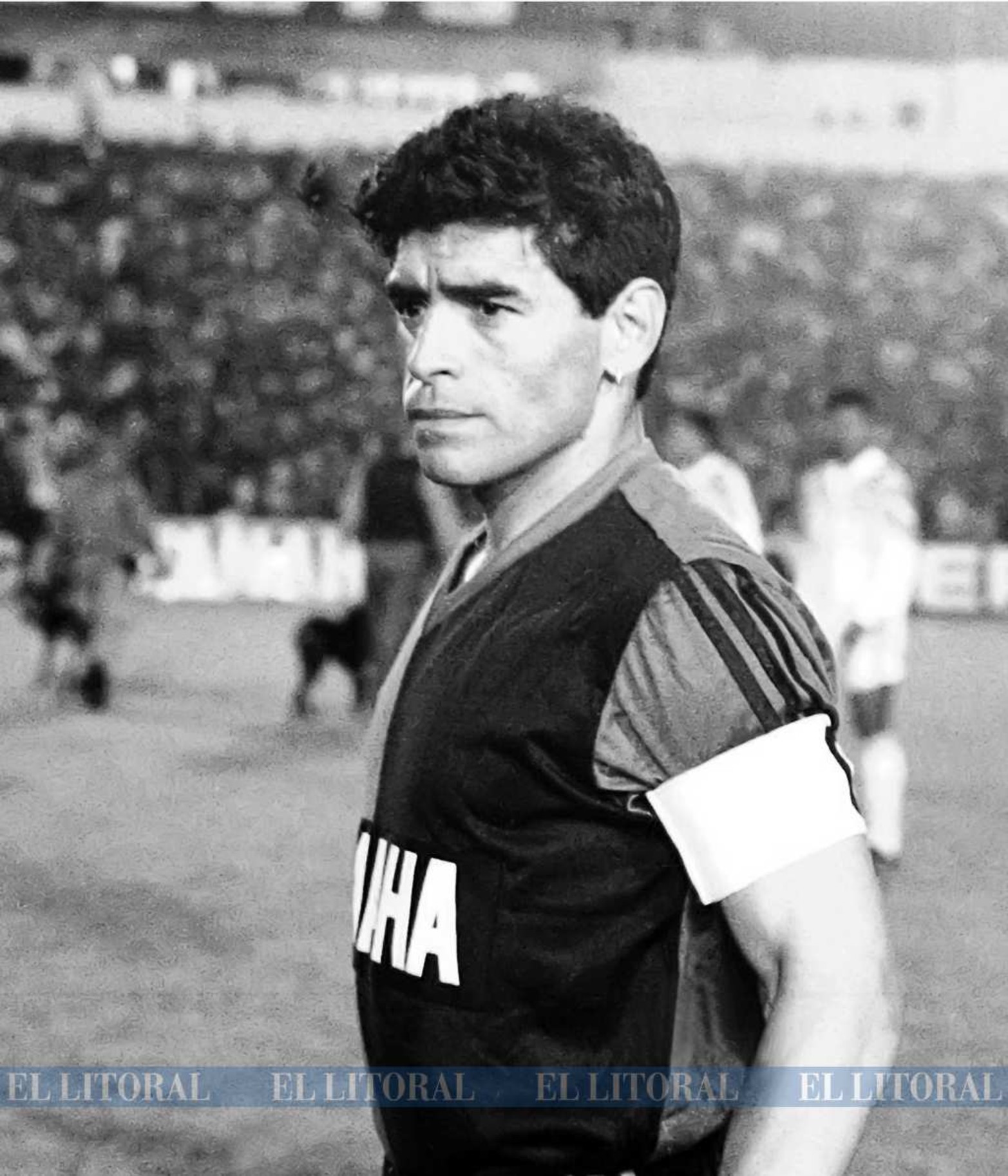 1993, en su vuelta al fútbol, con la camiseta de Newell´s.