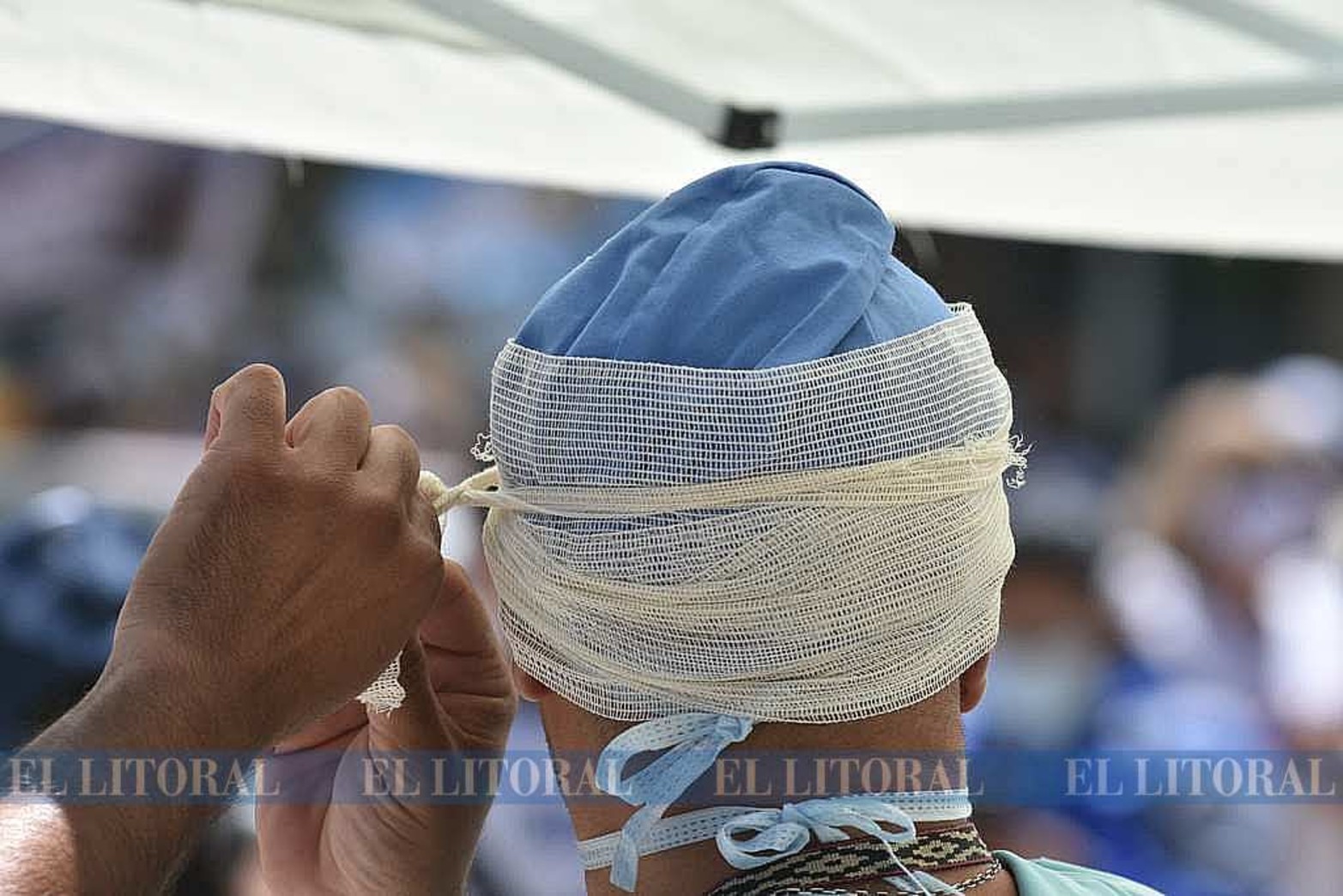 Enfermeros de toda la provincia, una vez más, reclamaron al Poder Ejecutivo que reglamente el Artículo 25 de la ley 12.501 que los reconoce como "personal de alto riesgo".