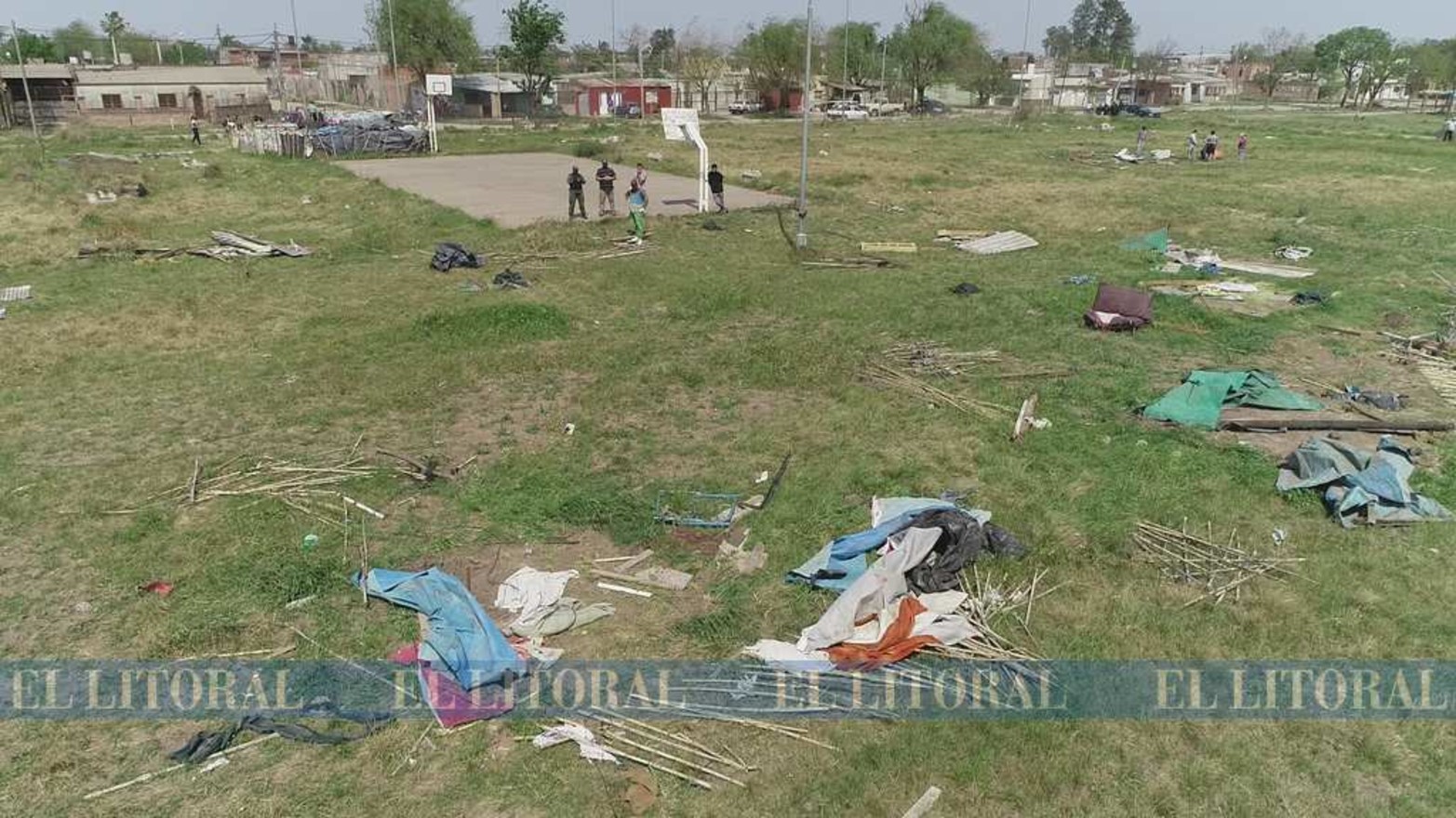 En febrero comenzó el asentamiento en tres manzanas. Una pudo ser desalojada los primeros días. Las otras en el día de hoy.