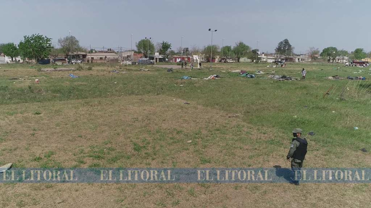 En febrero comenzó el asentamiento en tres manzanas. Una pudo ser desalojada los primeros días. Las otras en el día de hoy.