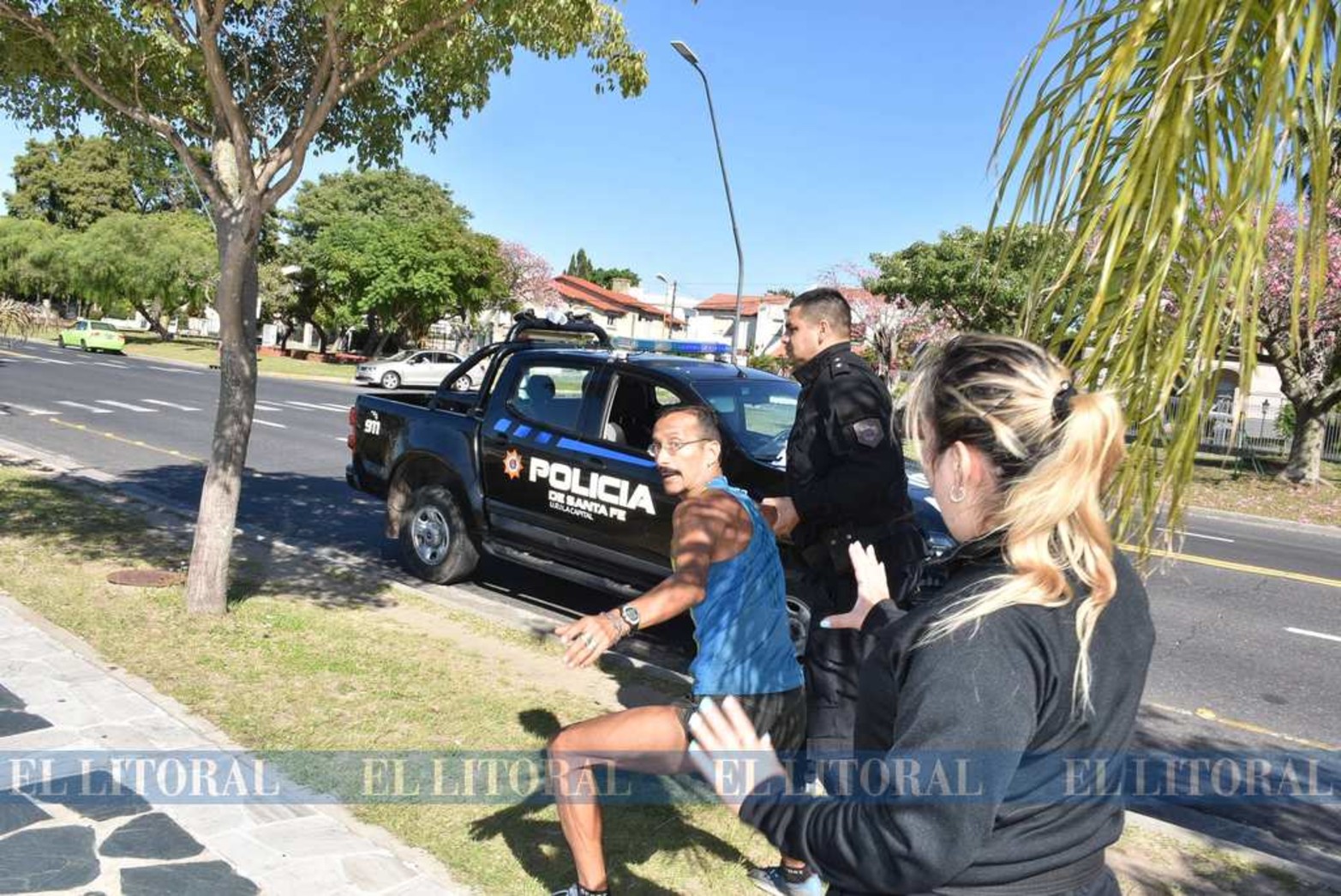 21 de marzo. El sábado a la mañana este vecino salió a correr por la costanera Oeste y fue detenido por la policía.