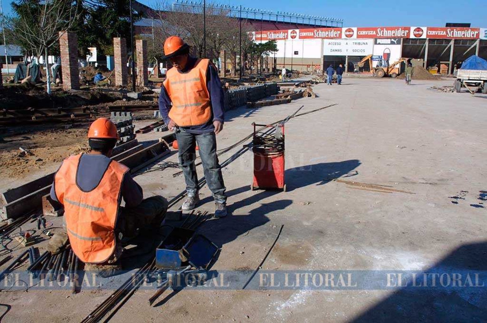 Obras en el club, año 2003.