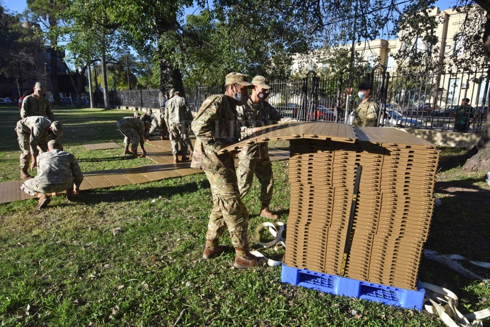 En el país hay tres hospitales de campaña: uno en el Apostadero Naval (ciudad de Buenos Aires) y ahora, el segundo estará en la ciudad.