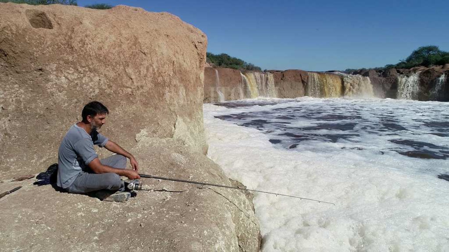 La pesca. Otra de las cualidades que tiene el rústico lugar.