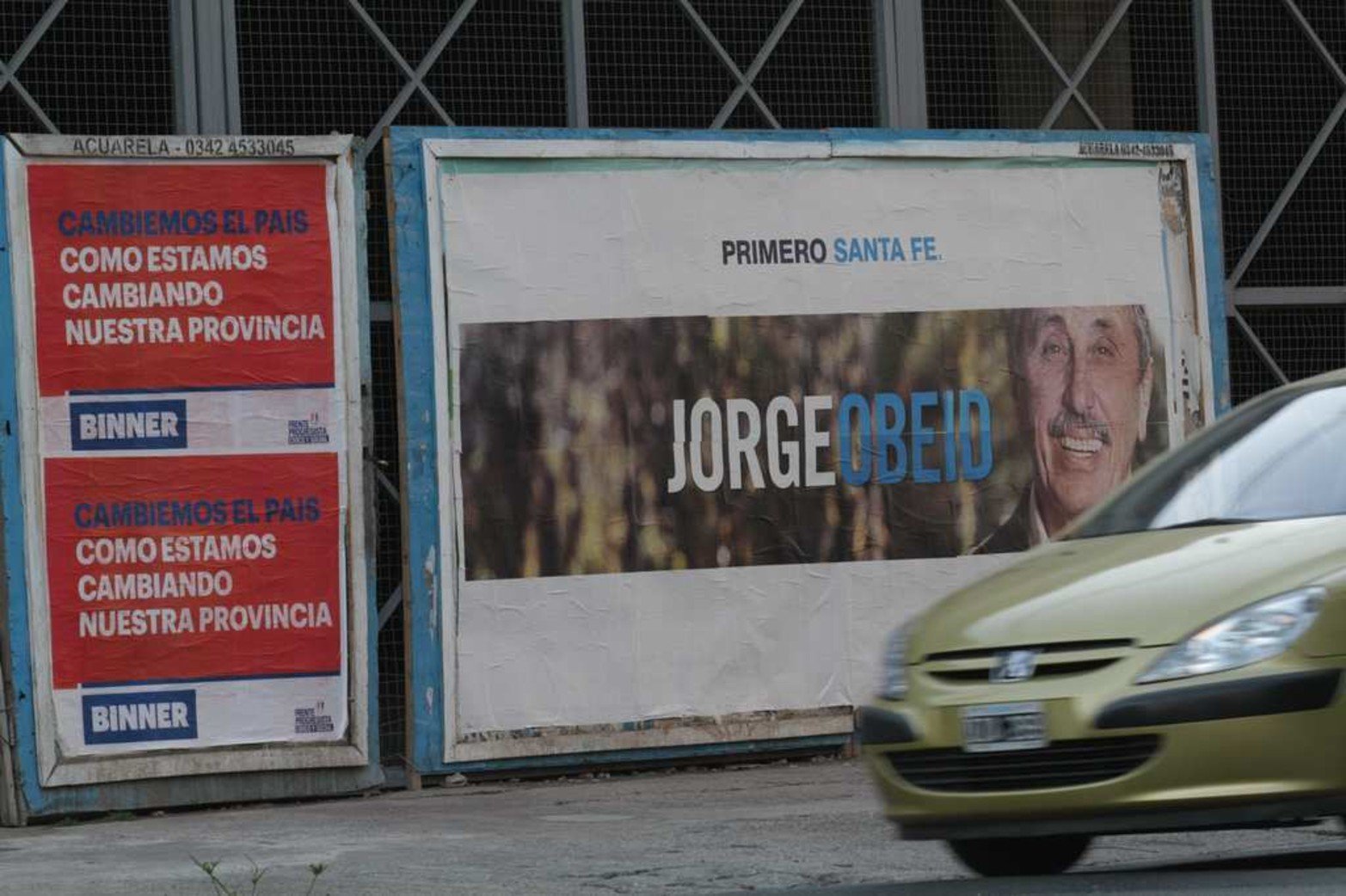 Año 2015. Campaña política de Hermes Binner a diputado nacional donde proponía cortar boleta.