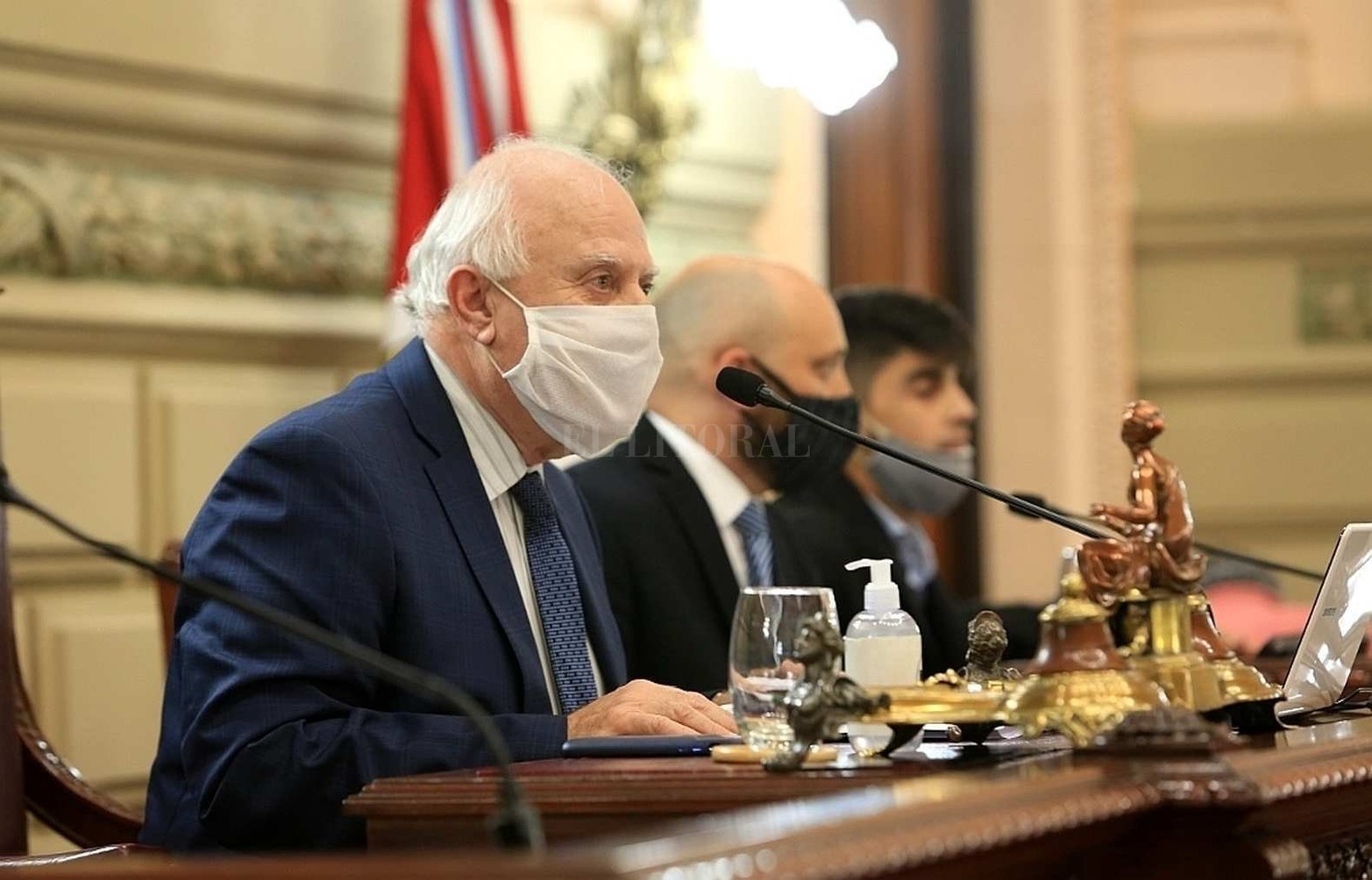 9 de octubre de 2020. Miguel Lifschtz a cargo de la Presidencia de la Cámara de Diputados.