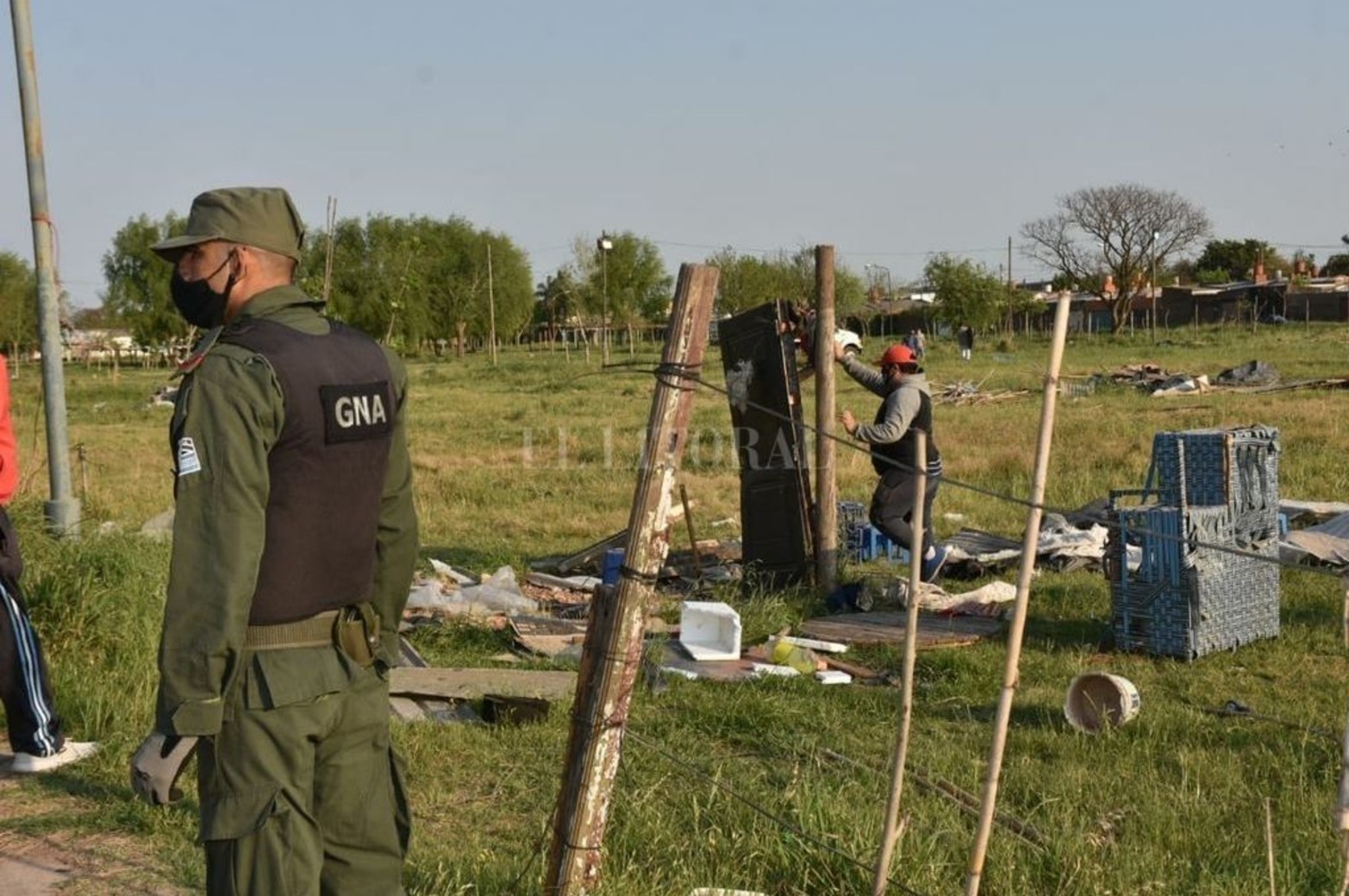 En febrero comenzó el asentamiento en tres manzanas. Una pudo ser desalojada los primeros días. Las otras en el día de hoy.
