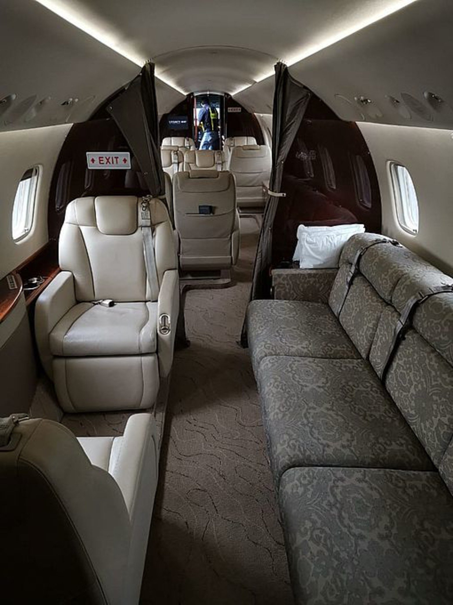 Avión presidencial Panamá vista interior