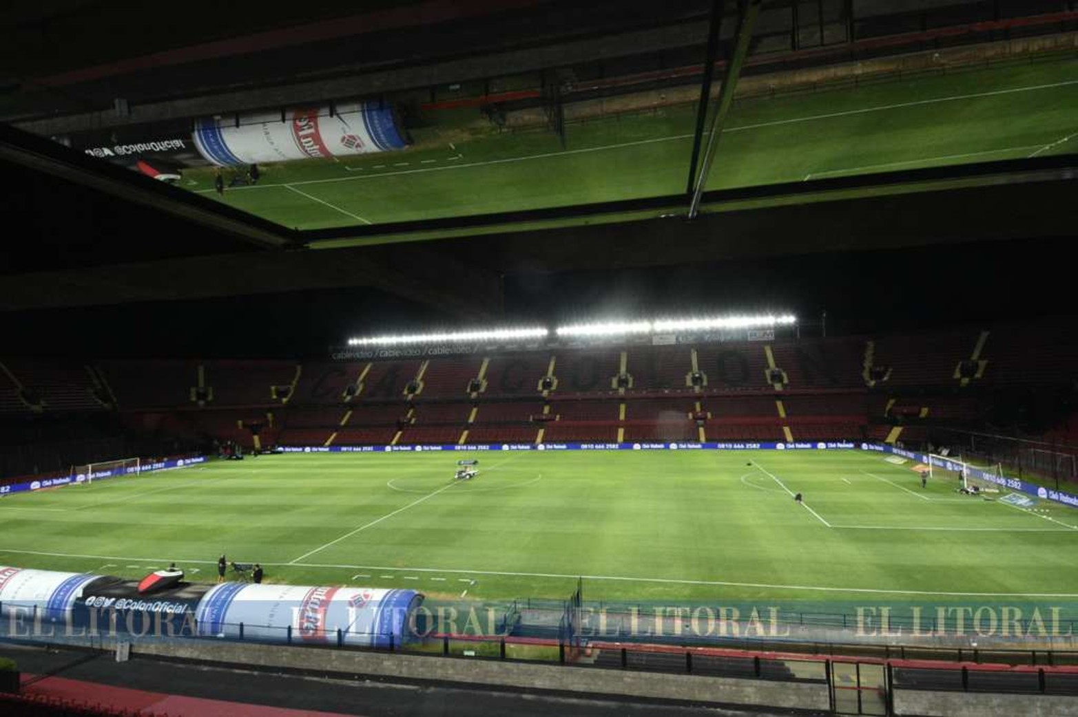 Así lució el estadio previa al partido.