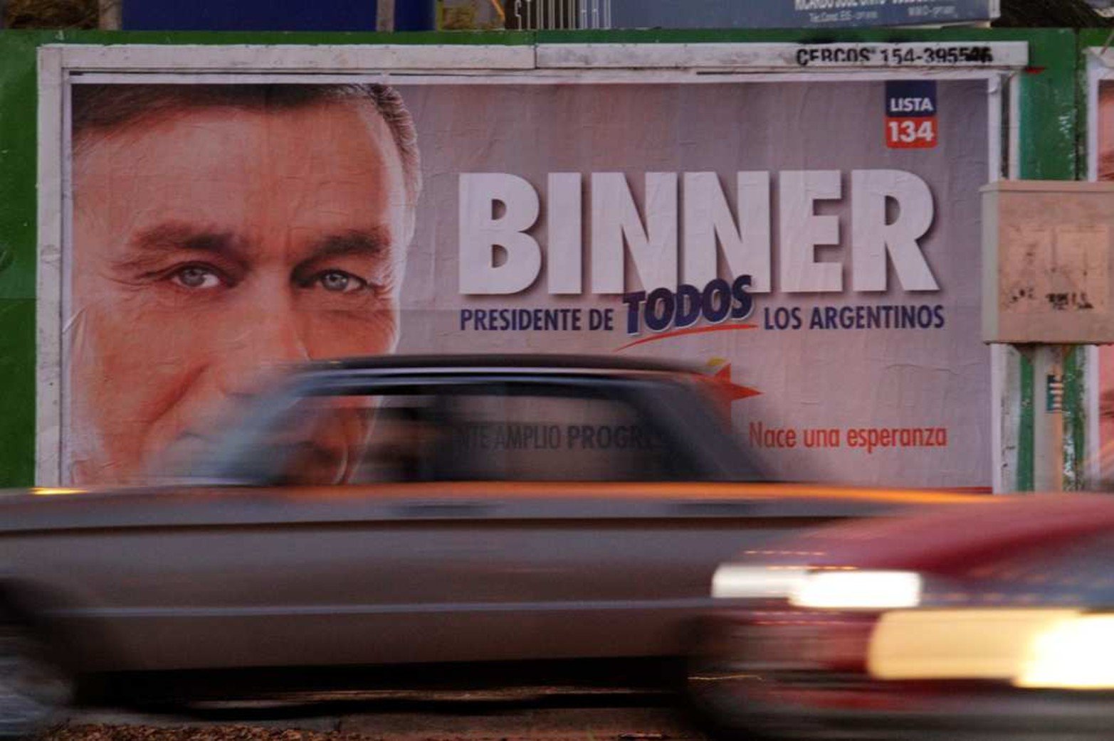 Año 2011. Afiche de cuando fue candidato a Presidente de la Nación junto a Raúl Alfonsín (h) obteniendo el 17 por ciento de los votos y segundo lugar atrás de Cristina Kirchner.