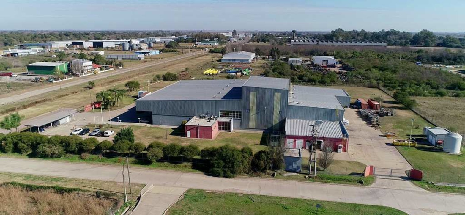 Vista aérea hacia el oeste del Parque Industrial de Sauce Viejo