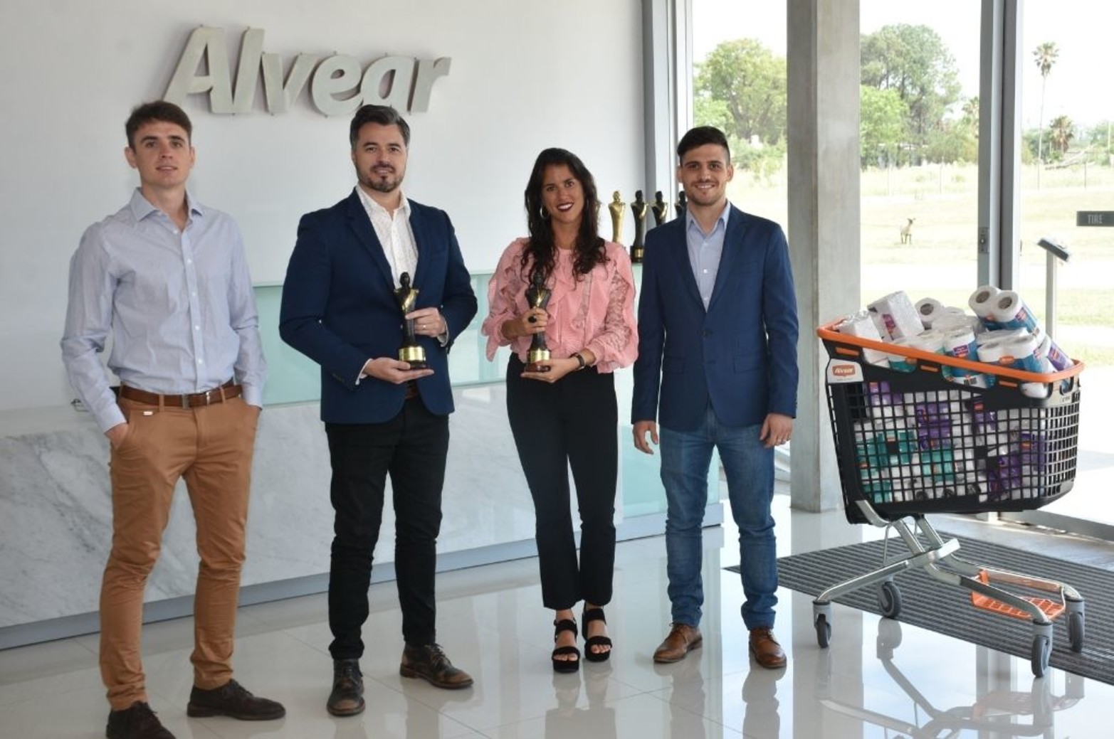 Gaston,  Eduardo, Agustina y Martín Antoniazzi. Alvear