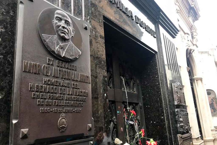 La tumba de Eva Duarte en Recoleta