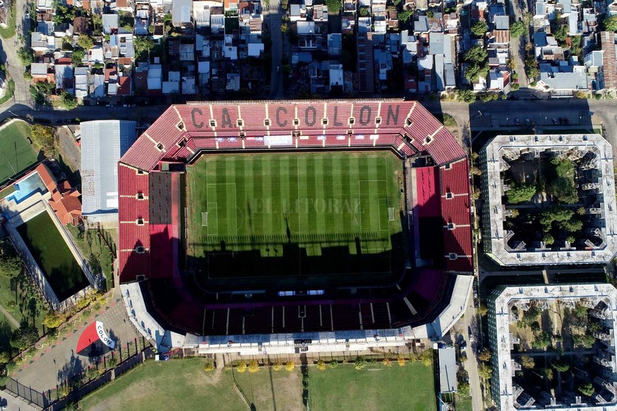 Así está el estadio de Colón, en la previa el clásico