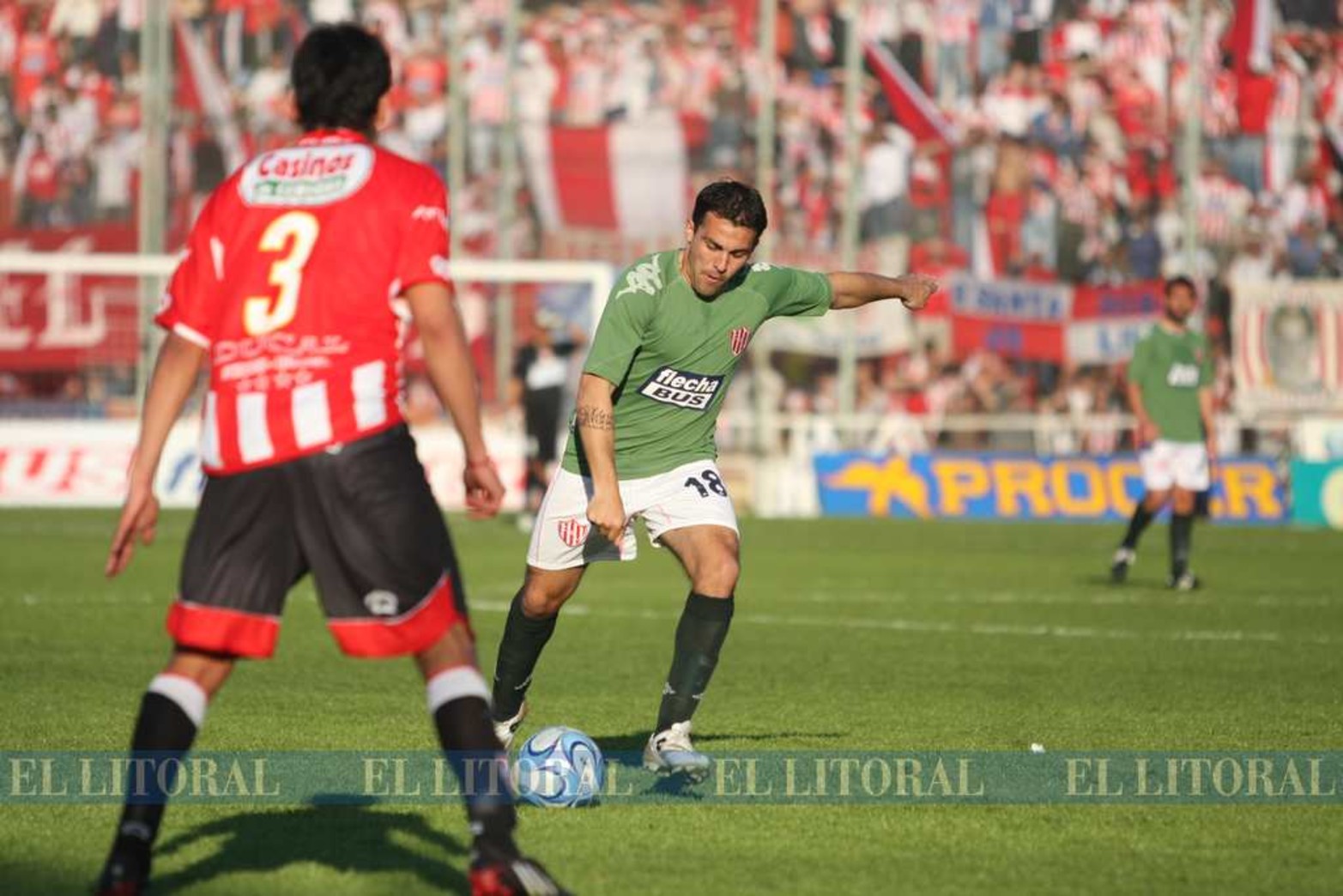 Lucas Alesandría fue el 2 en la defensa.