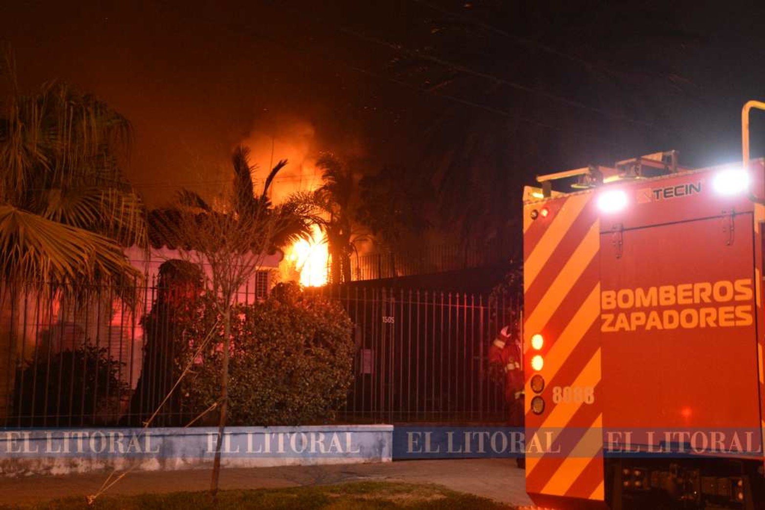 Incendio de una vivienda en la costanera santotomesina